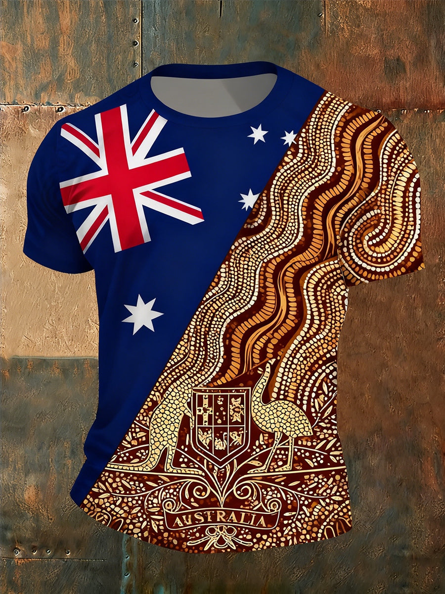 Men's Vintage Australian Casual T-Shirt