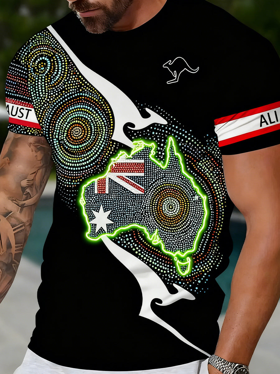 Men's Vintage Australian Eureka Flag Casual T-Shirt