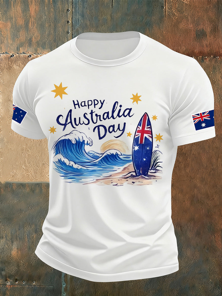 Men's Australia Day Printed T-Shirt