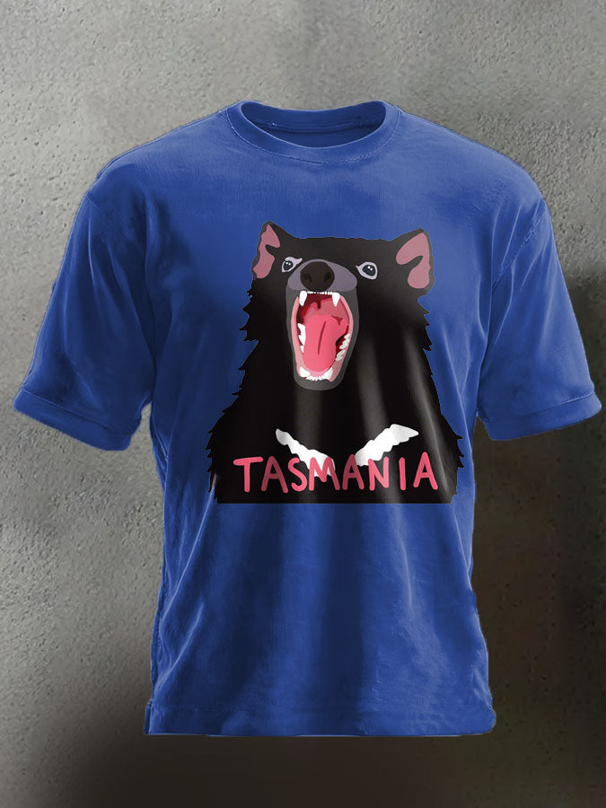 Unisex Aussie Cute Tasmanian Devil Printed T-shirt