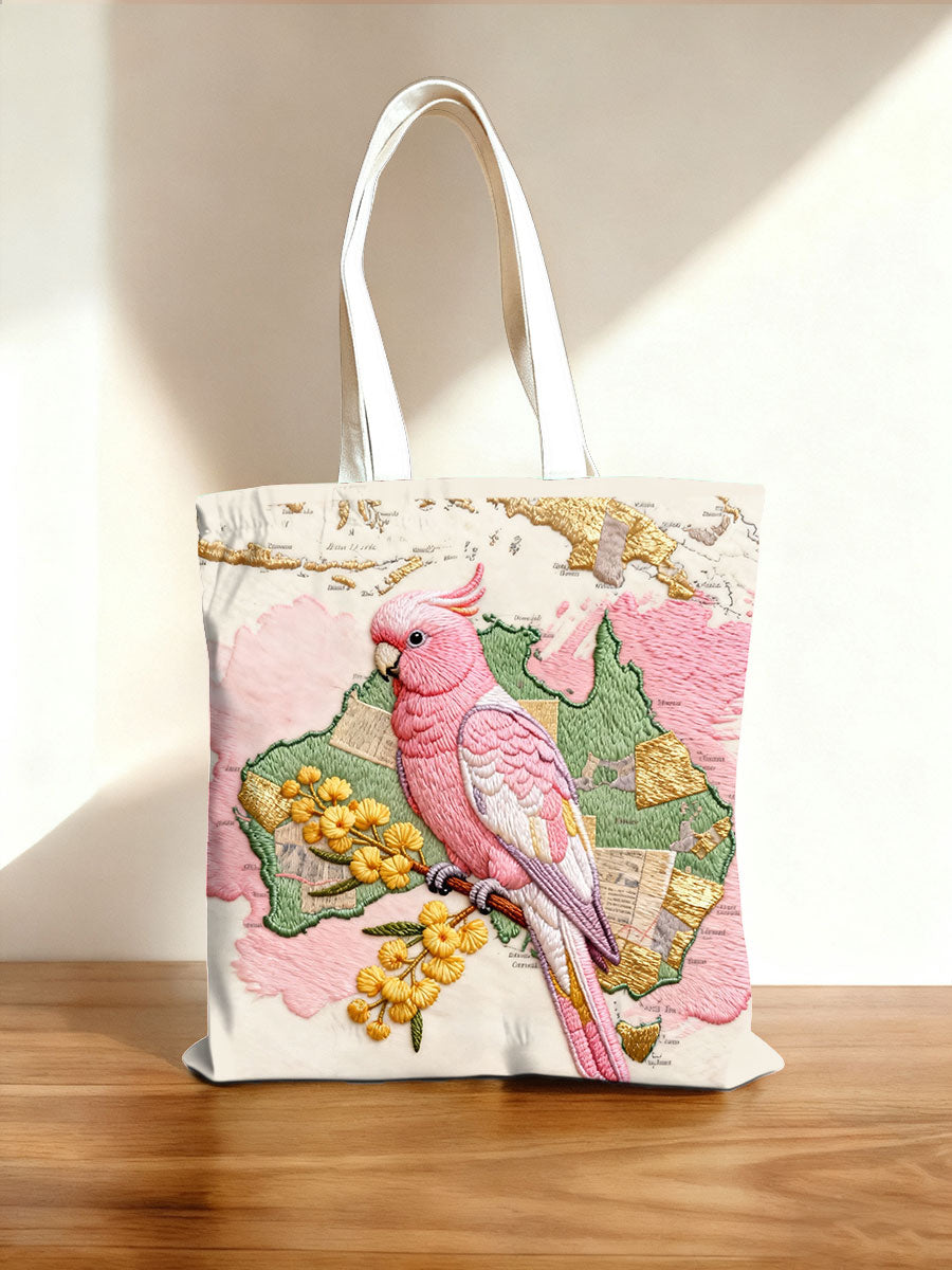 Pink Cockatoo Aussie Proud Printed Bag