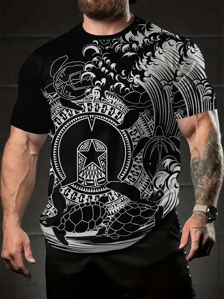 Men's Aussie Torres Strait Islands Proud Printed T-shirt