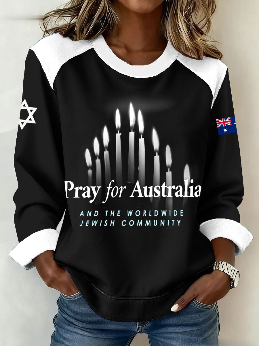 Women's Pray For Australia and the worldwide Jewish community Sweatshirts