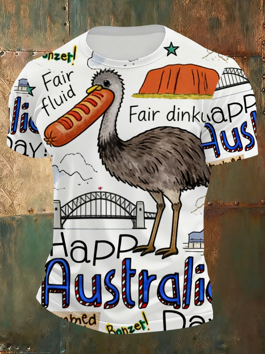 Men's Australia Day Printed T-Shirt