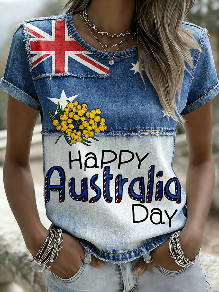 Women's Vintage Australian Holiday Casual Comfortable T-shirt