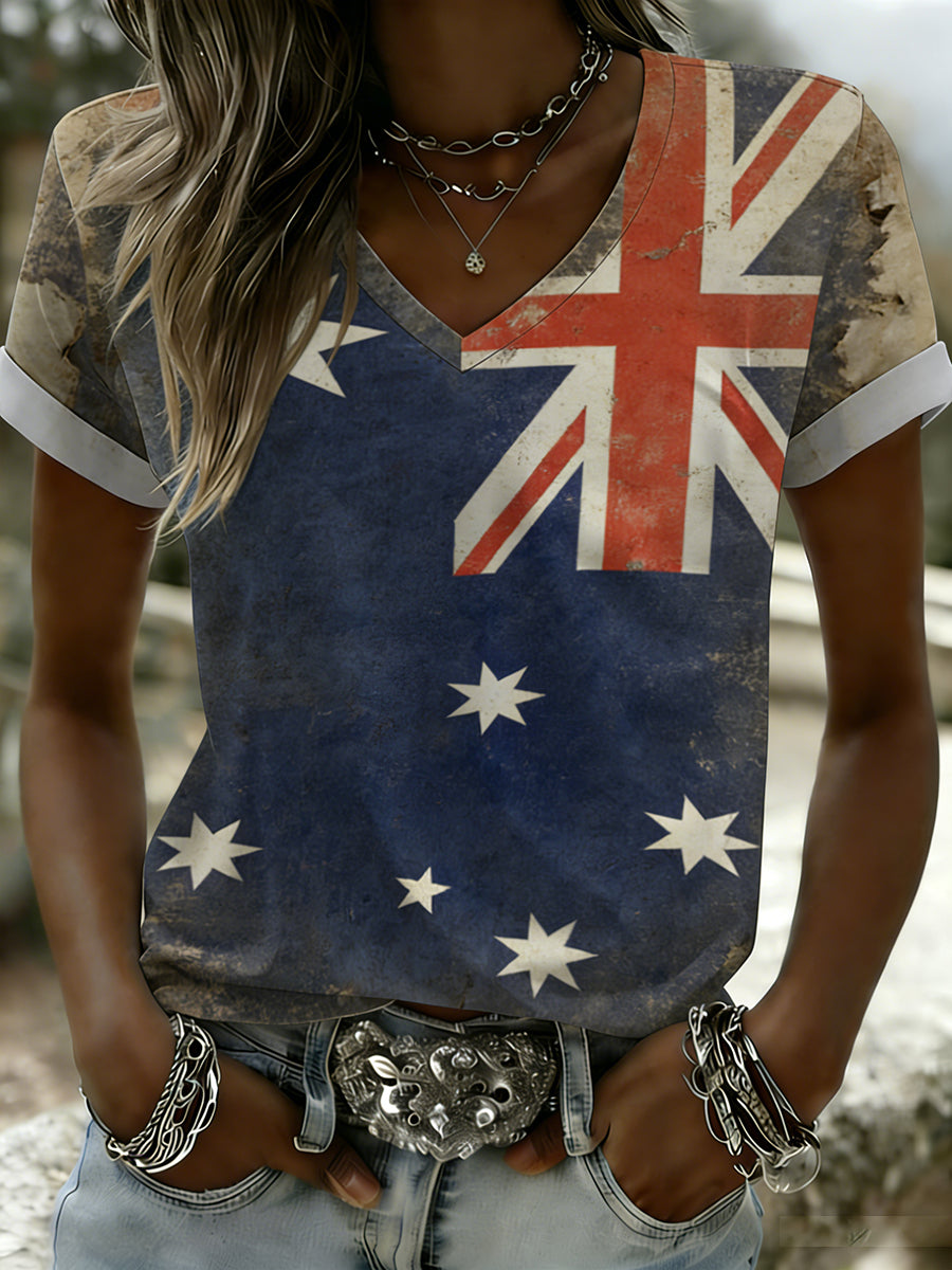 Women's Vintage Australian Holiday Casual Comfortable T-shirt