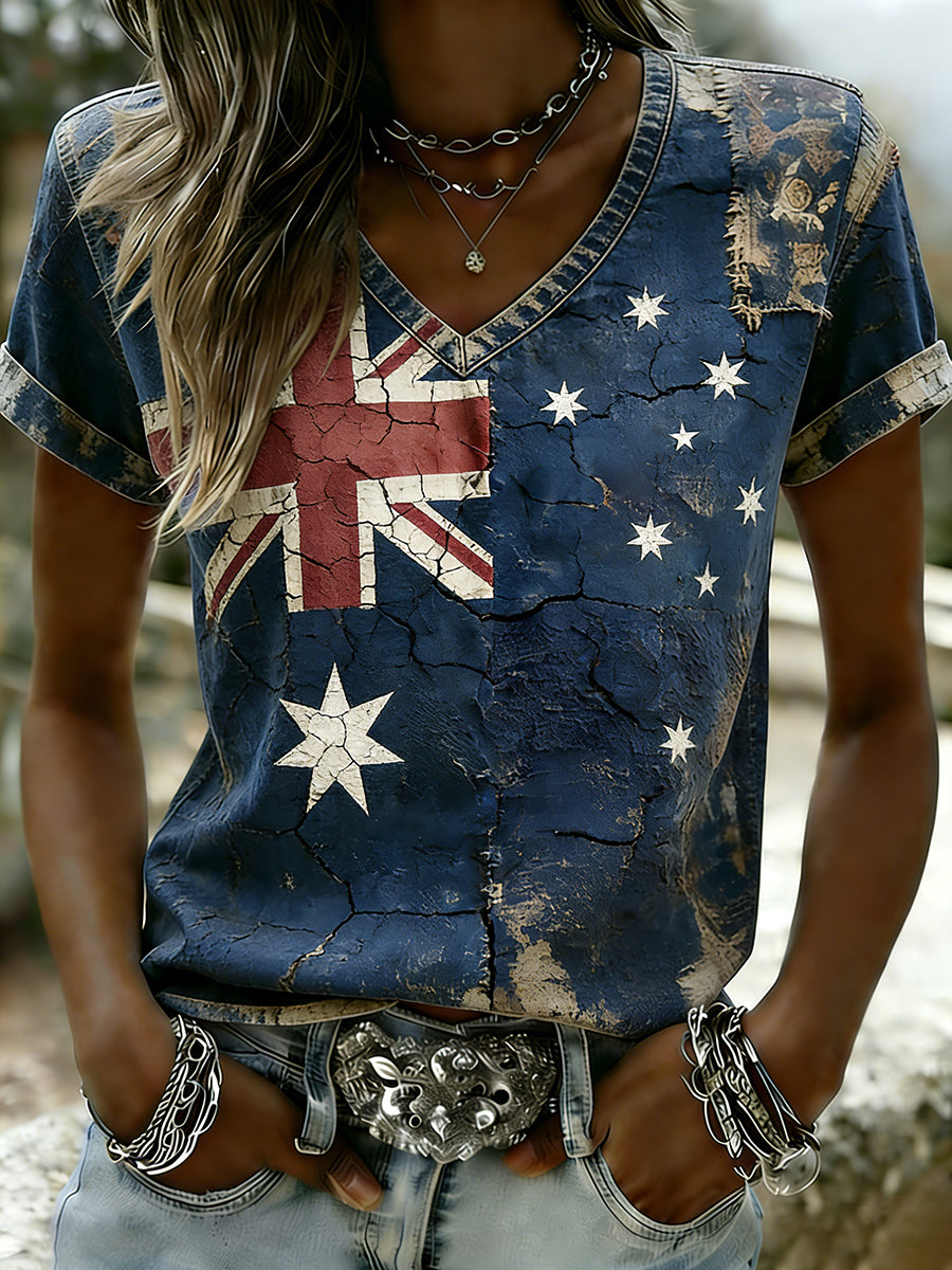 Women's Vintage Australian Holiday Casual Comfortable T-shirt