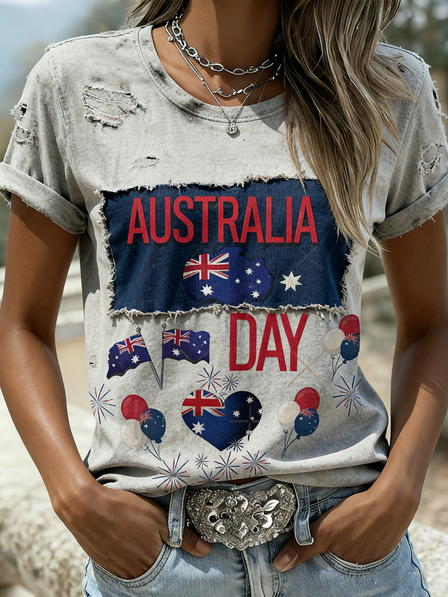 Women's Vintage Australian Holiday Casual Comfortable T-shirt