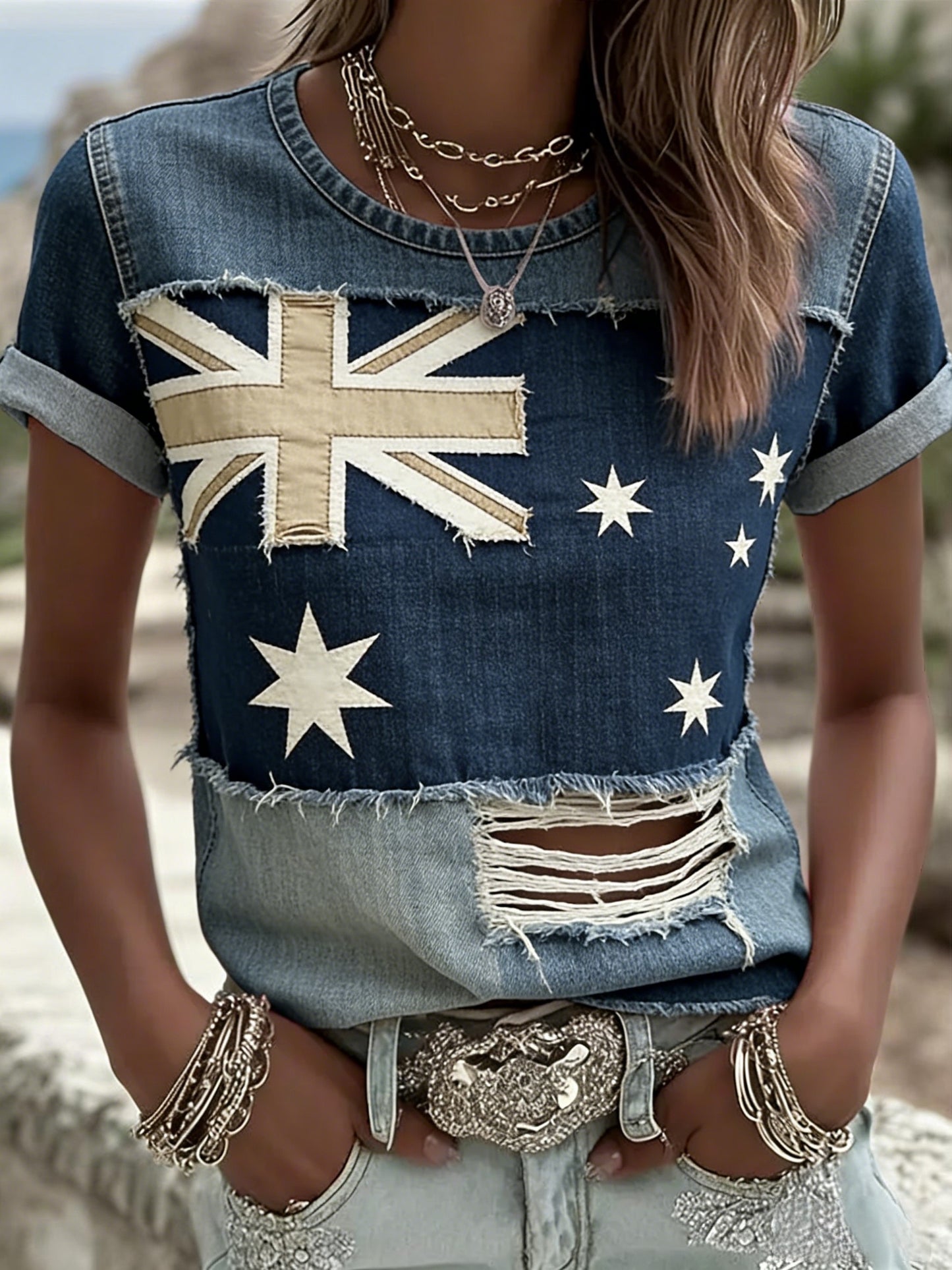 Women's Vintage Australian Holiday Casual Comfortable T-shirt