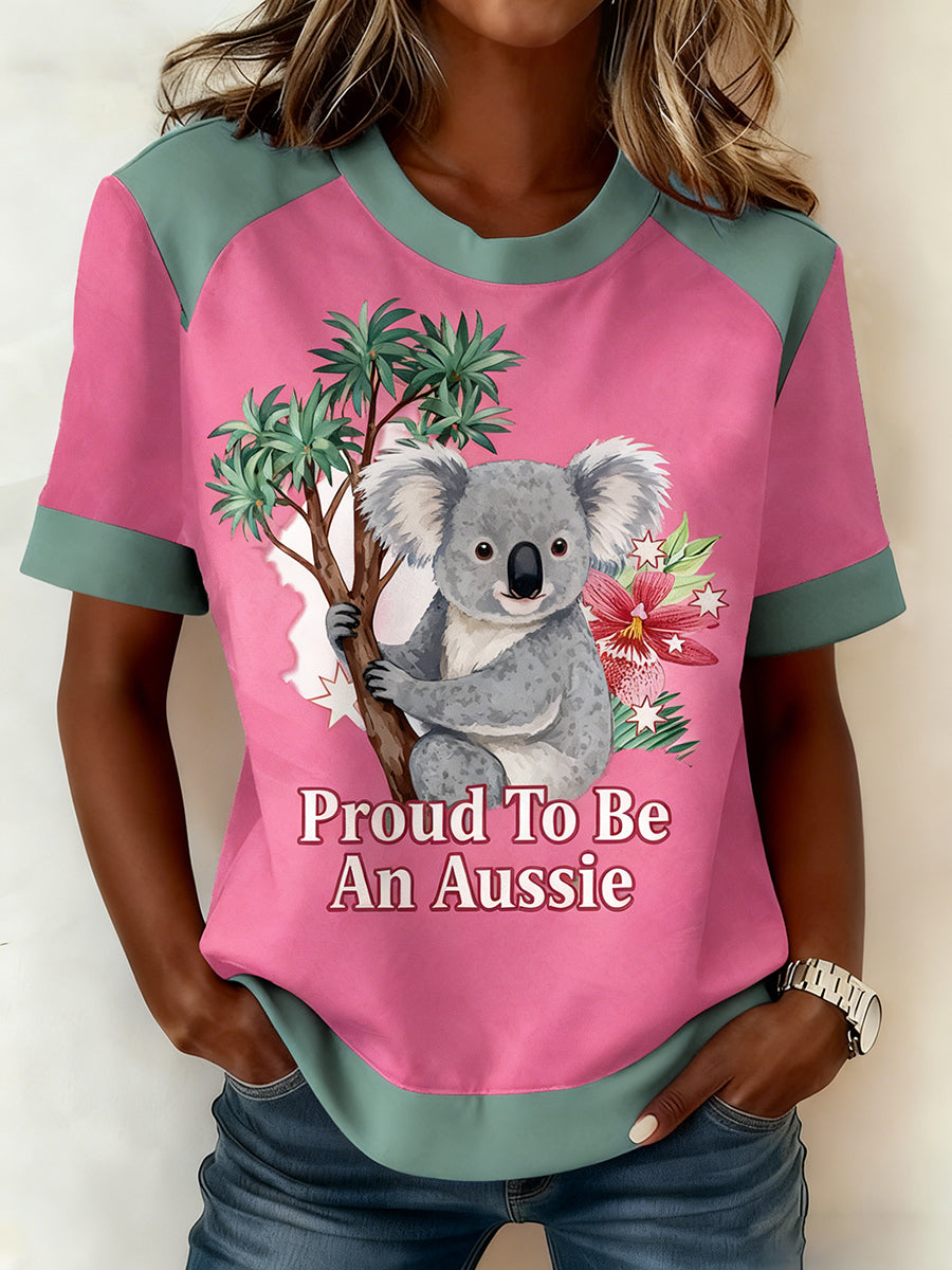Women's Vintage Australian Holiday Casual Comfortable T-shirt