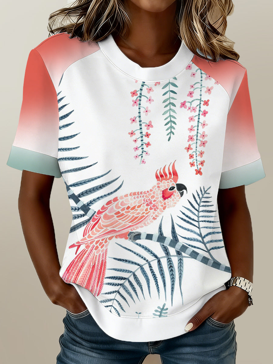 Women's Australian Cockatoo Print T-Shirt