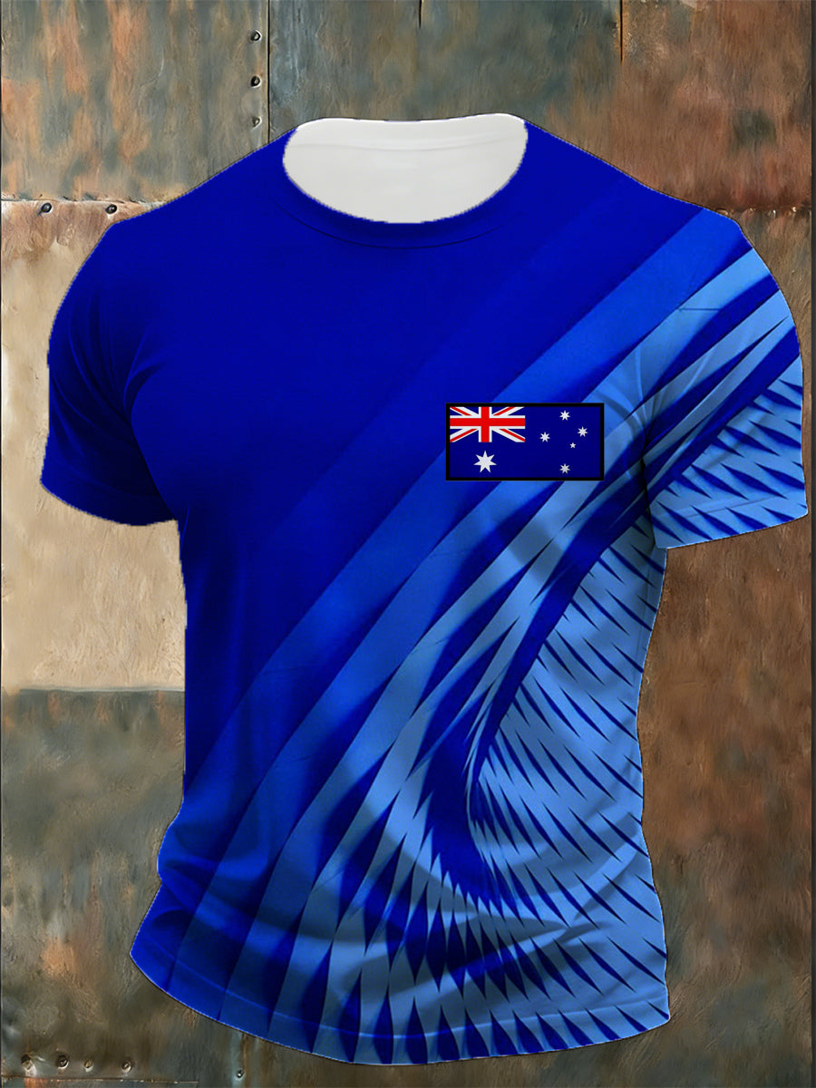 Men's Australian-Inspired Print T-Shirt