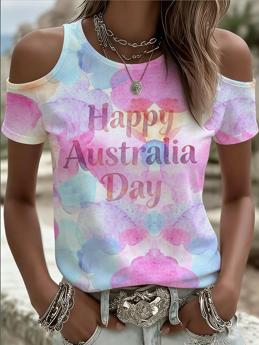 Women's Australian-Inspired Print T-Shirt