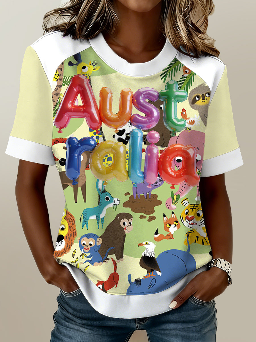 Women's Australian Printed T-Shirt