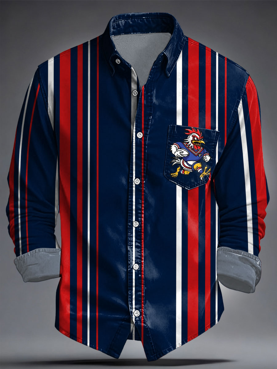 Men's Rugby Lover The Roosters Printed Shirt