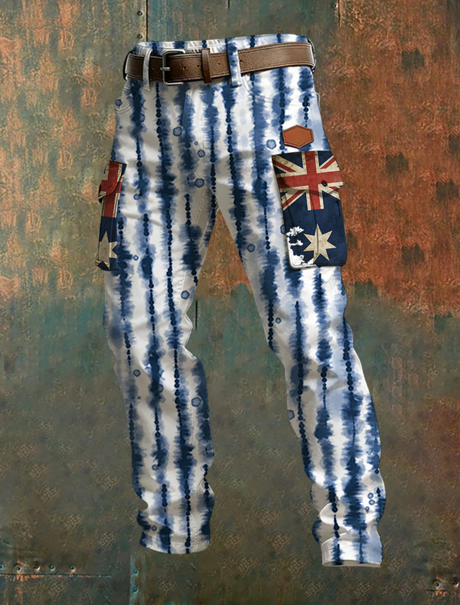 Men's Australian Style Printed Trousers
