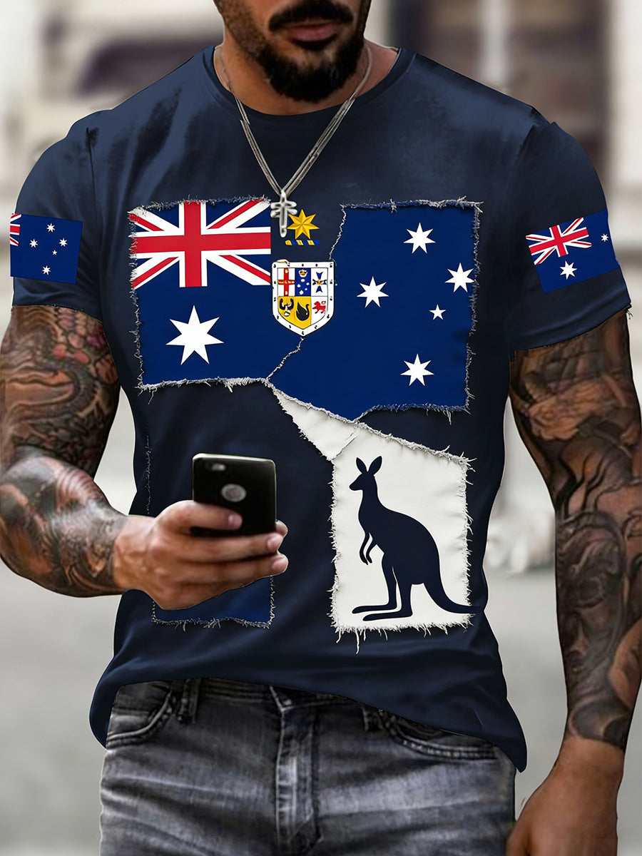 Men's Retro Australian Holiday Casual Fashion T-shirt