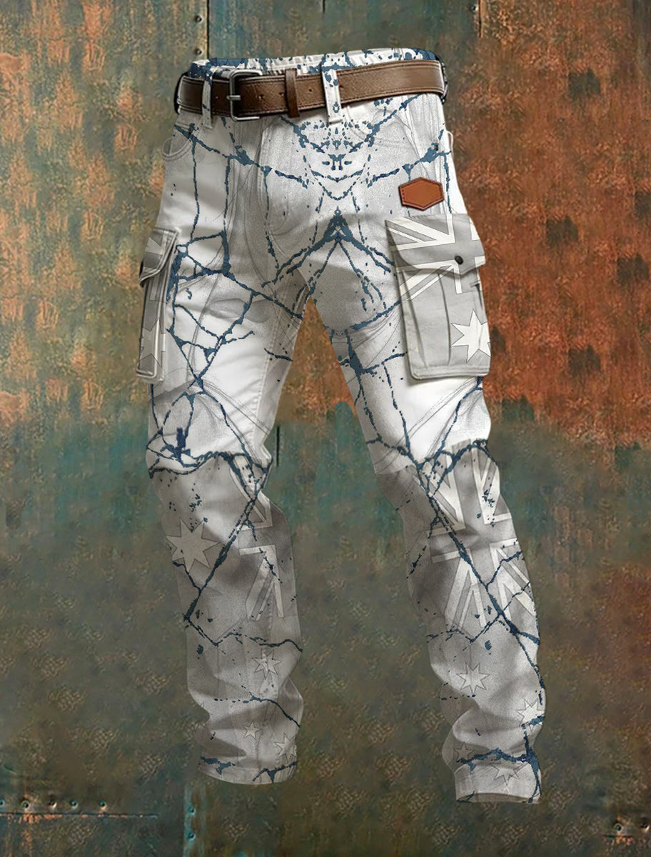 Men's Australian Style Printed Trousers