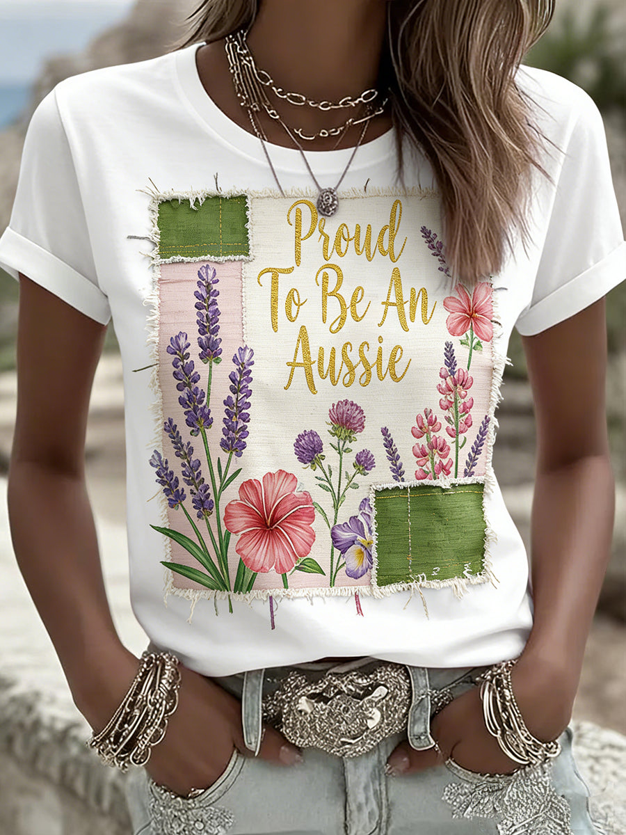 Women's Vintage Australian Holiday Casual Comfortable T-shirt