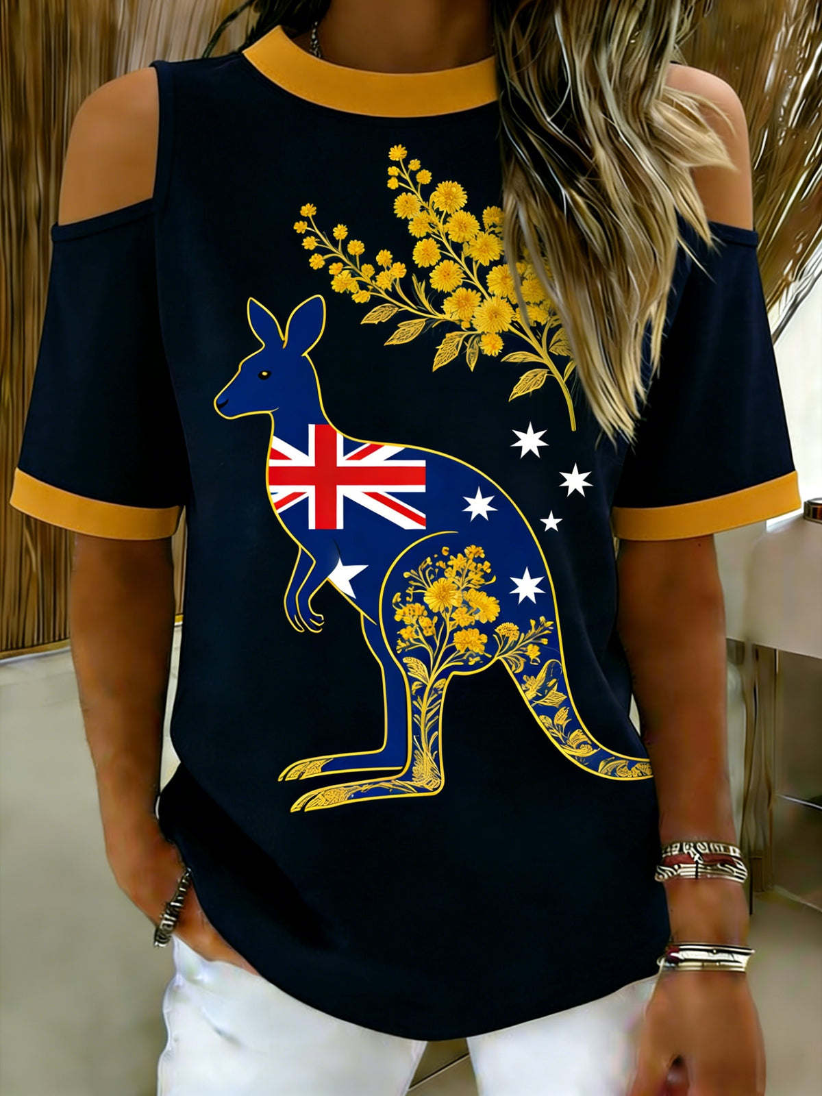 Women's Vintage Australian Holiday Casual Comfortable Short Sleeve T-Shirt