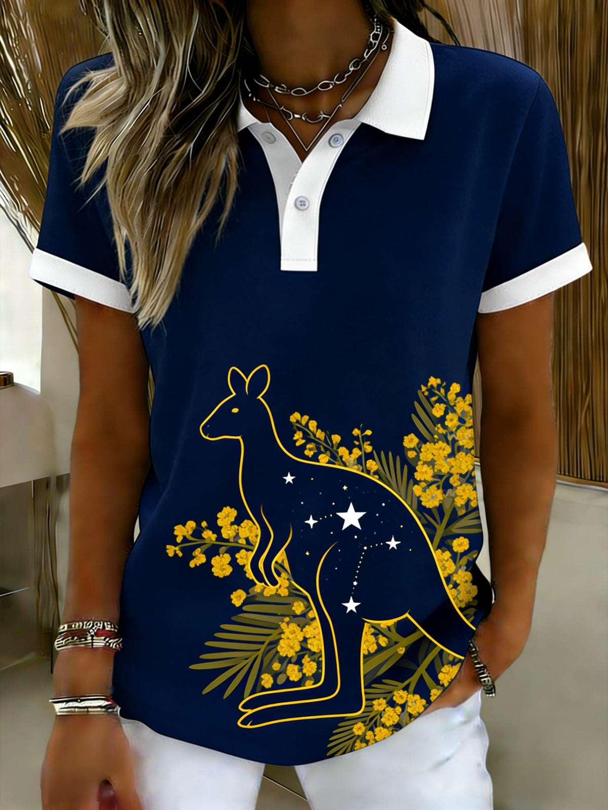 Women's Vintage Australian Holiday Casual Comfortable Short Sleeve T-Shirt