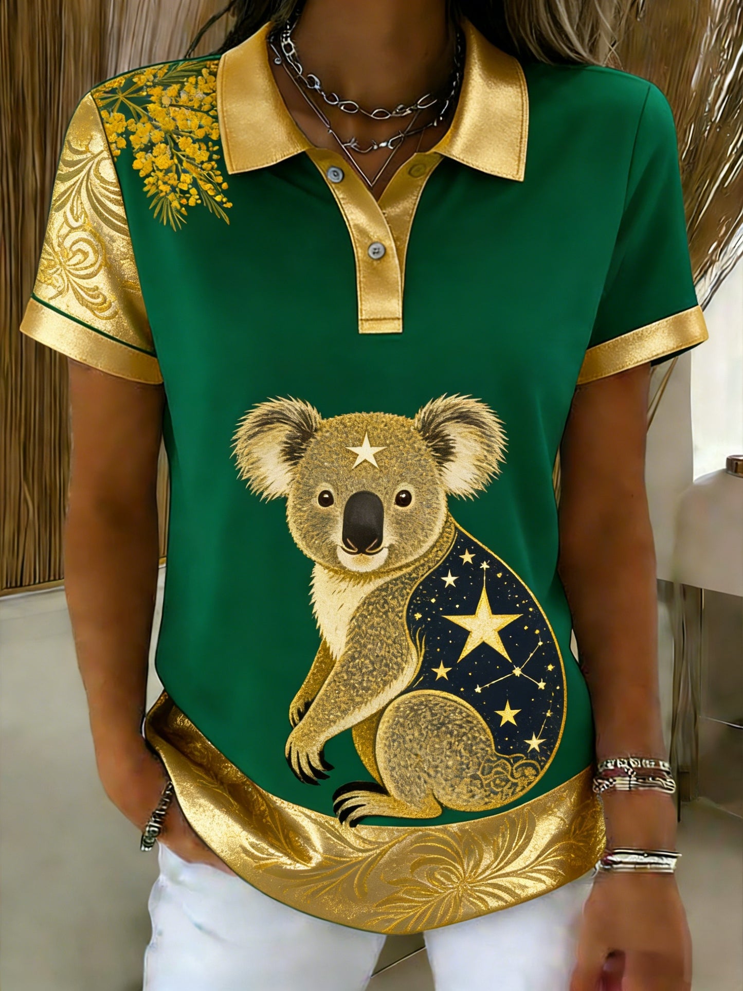 Women's Vintage Australian Holiday Casual Comfortable Short Sleeve T-Shirt
