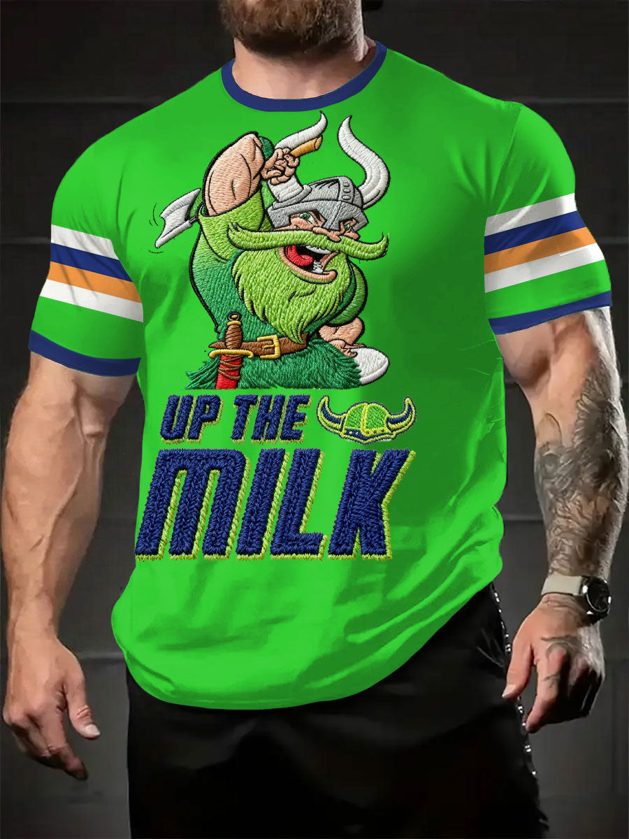 Men's Rugby Lover Green Machine Printed T-shirt