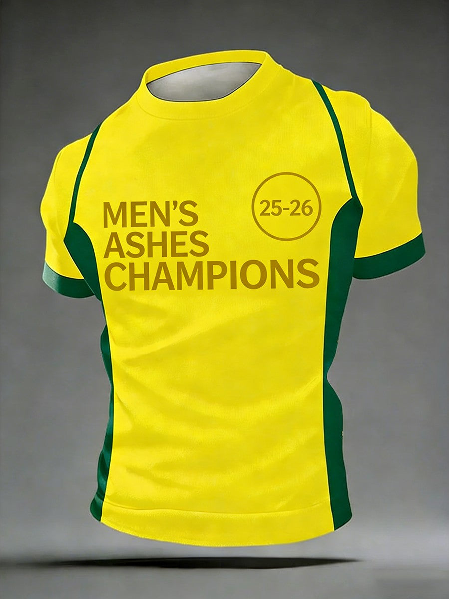 Men's Australia Cricket Printed T-Shirt