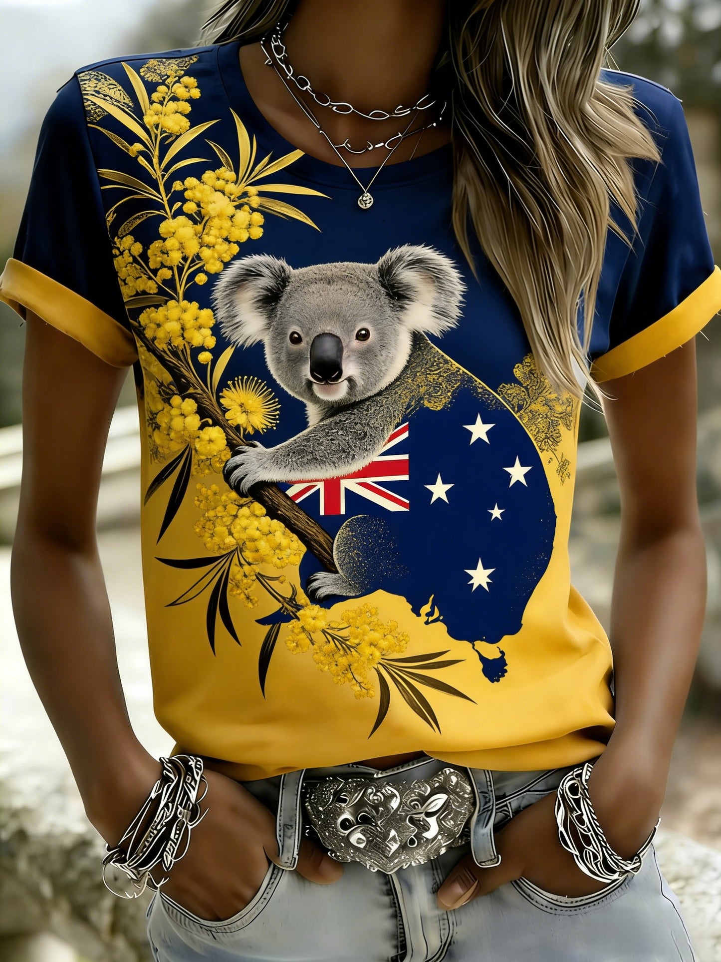 Women's Vintage Australian Holiday Casual Comfortable Short Sleeve T-Shirt