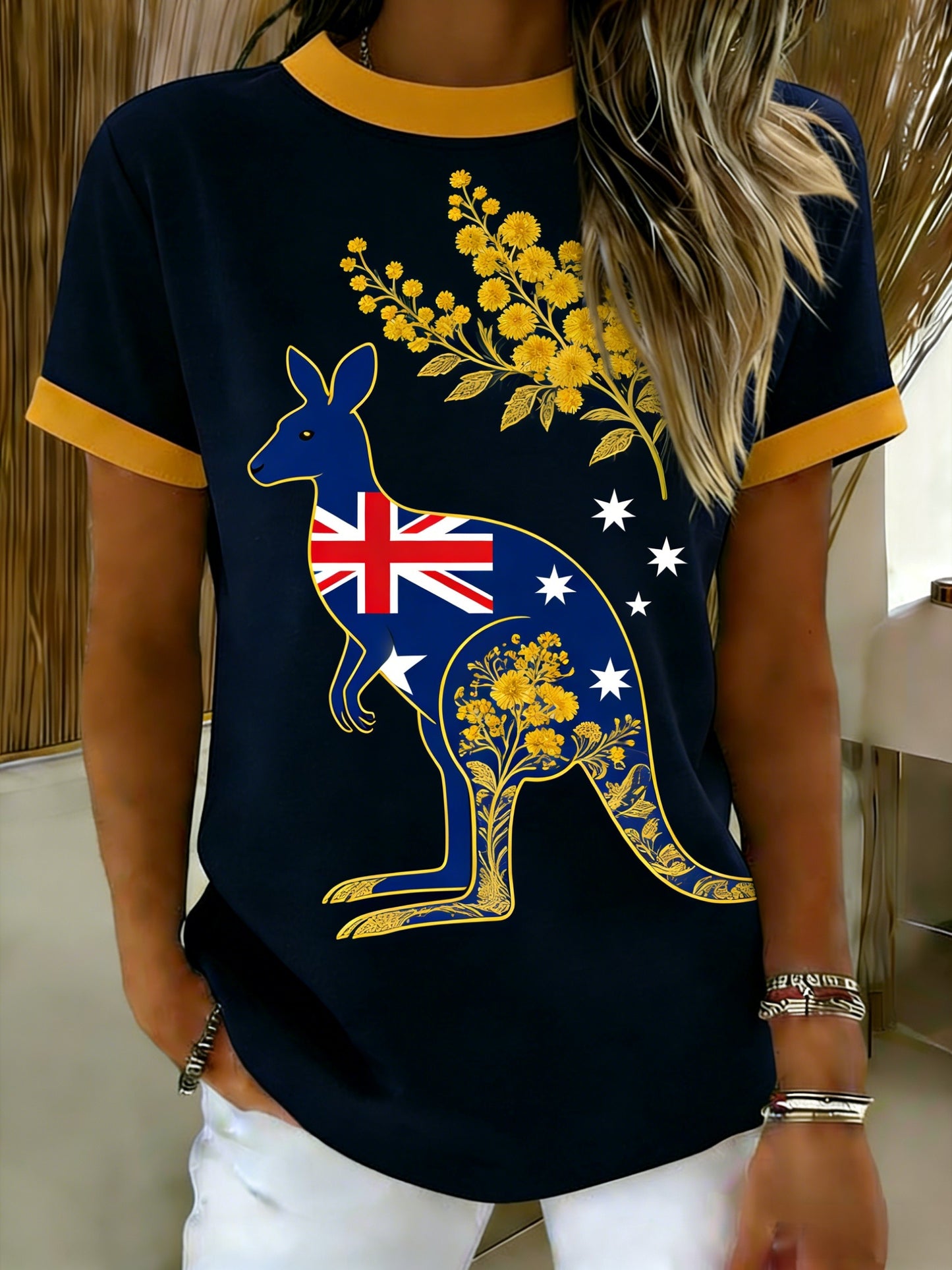 Women's Vintage Australian Holiday Casual Comfortable Short Sleeve T-Shirt