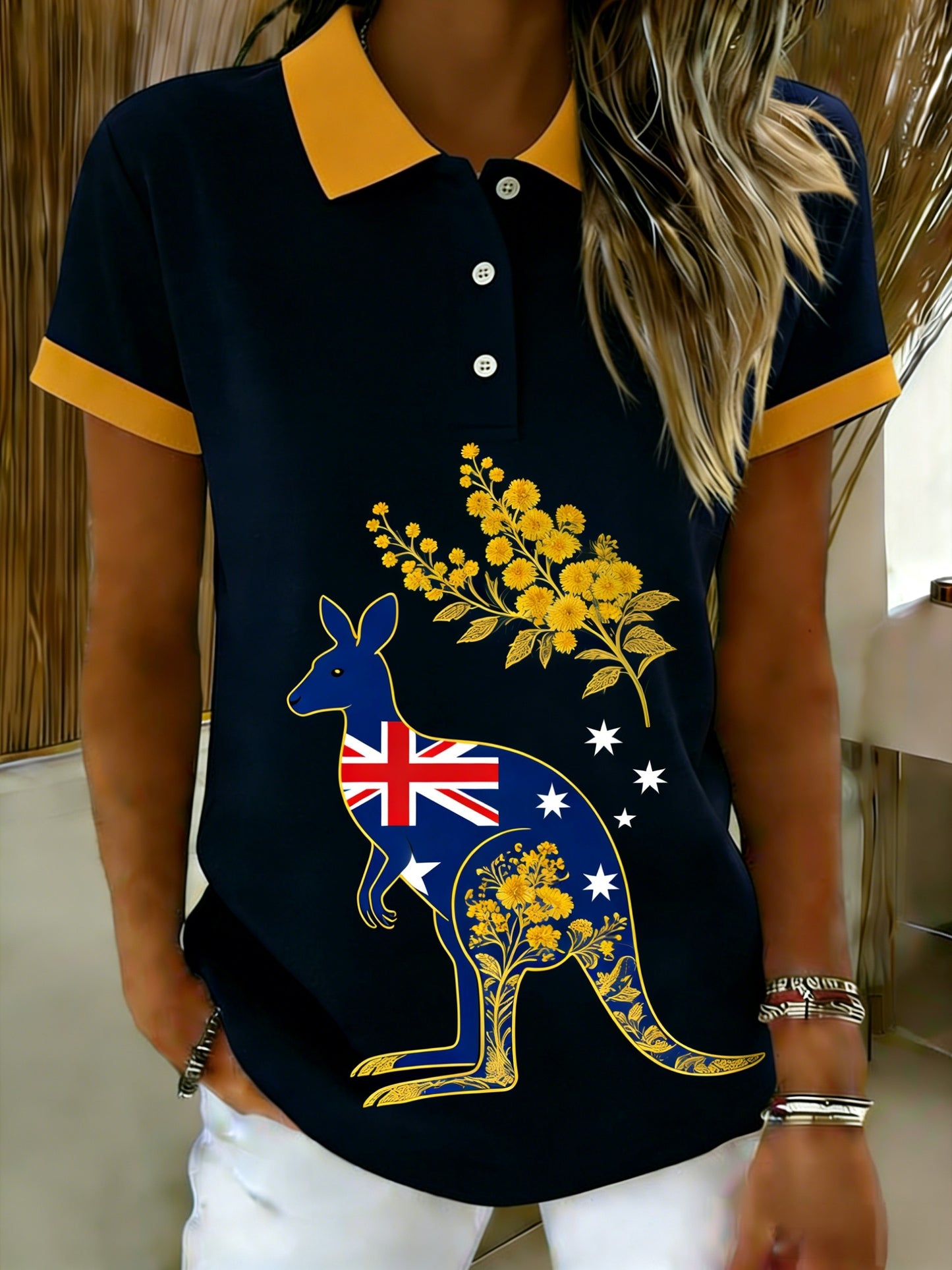 Women's Vintage Australian Holiday Casual Comfortable Short Sleeve T-Shirt