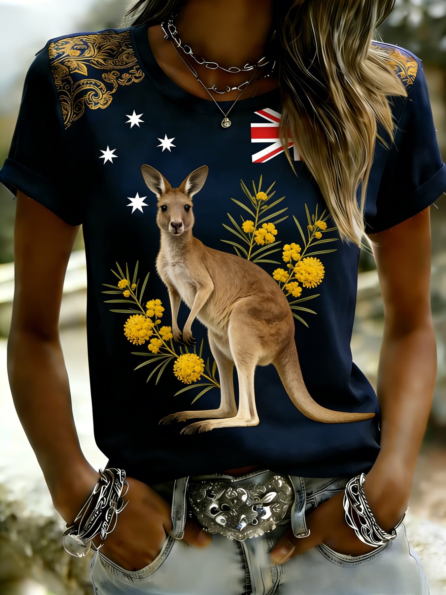 Women's Vintage Australian Holiday Casual Comfortable Short Sleeve T-Shirt