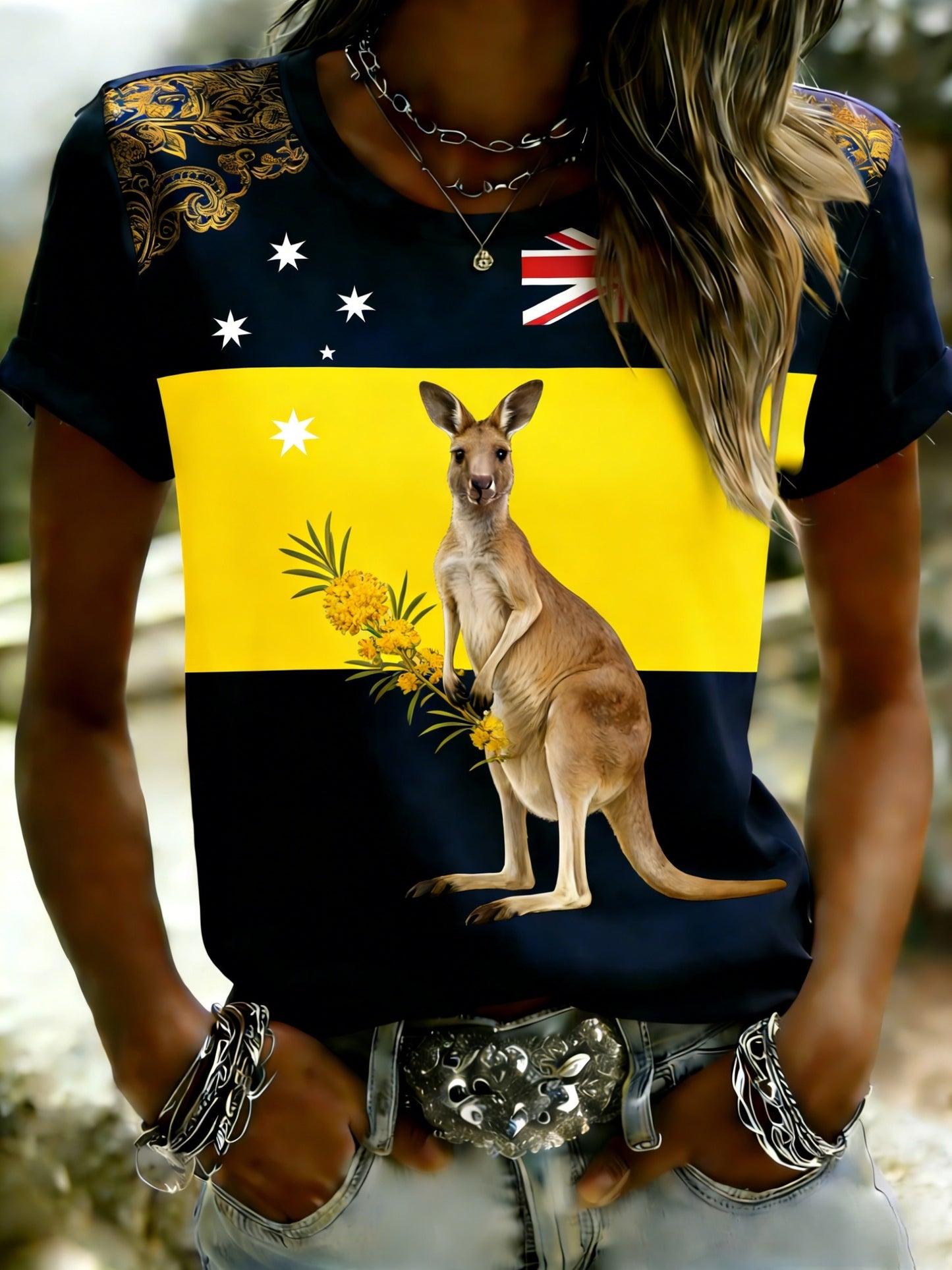 Women's Vintage Australian Holiday Casual Comfortable Short Sleeve T-Shirt