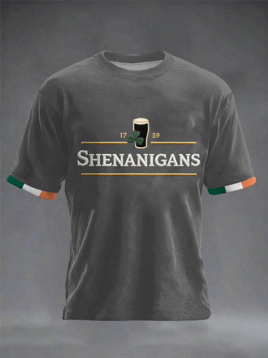 Men's Shenanigans St.Patrick's Day Print short sleeves t-shirt