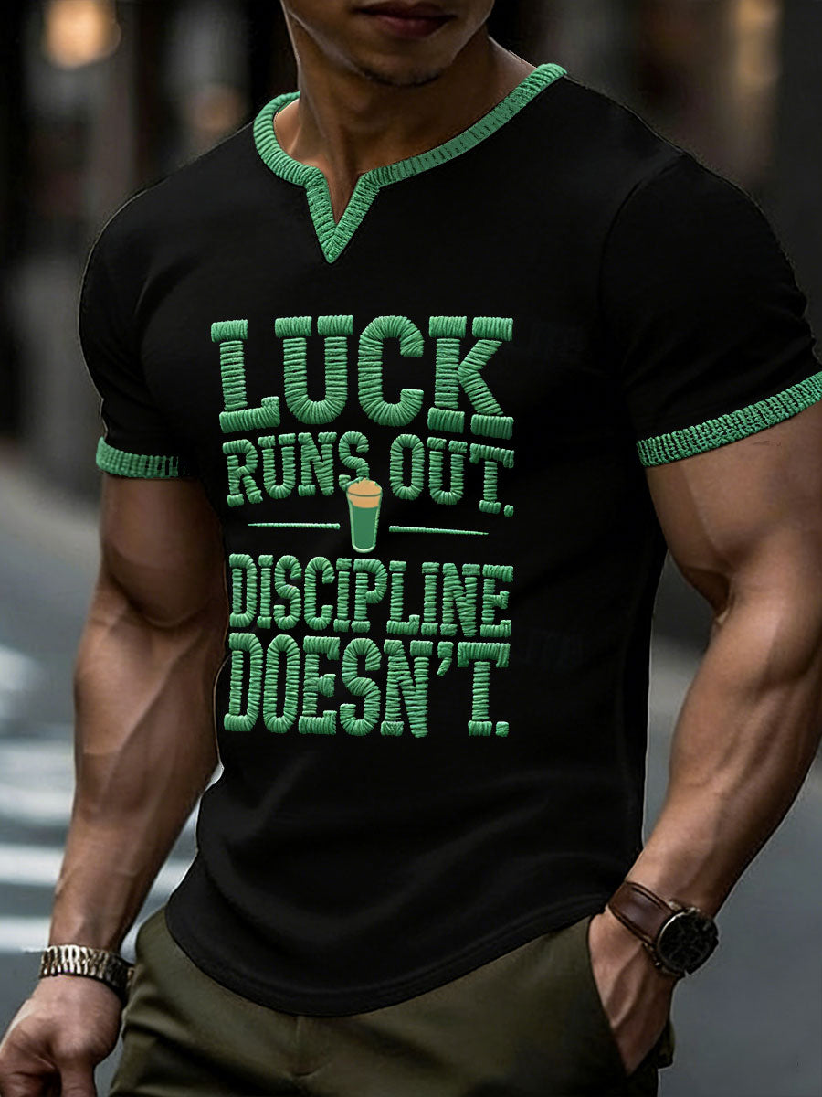 Men's Funny St.patrick's Day Fitness Lover Printed T-shirt
