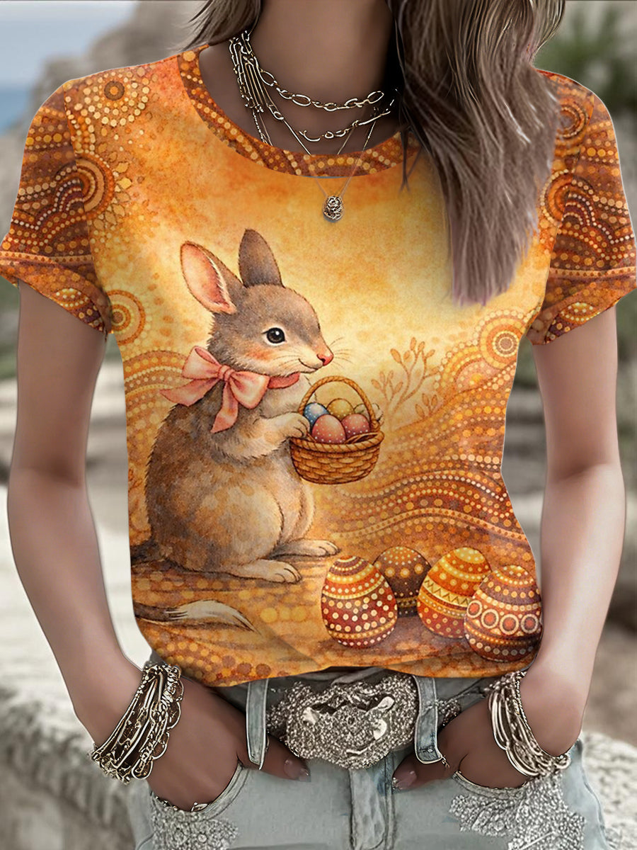 Women's Australian Easter Bilby Art Printed T-shirt