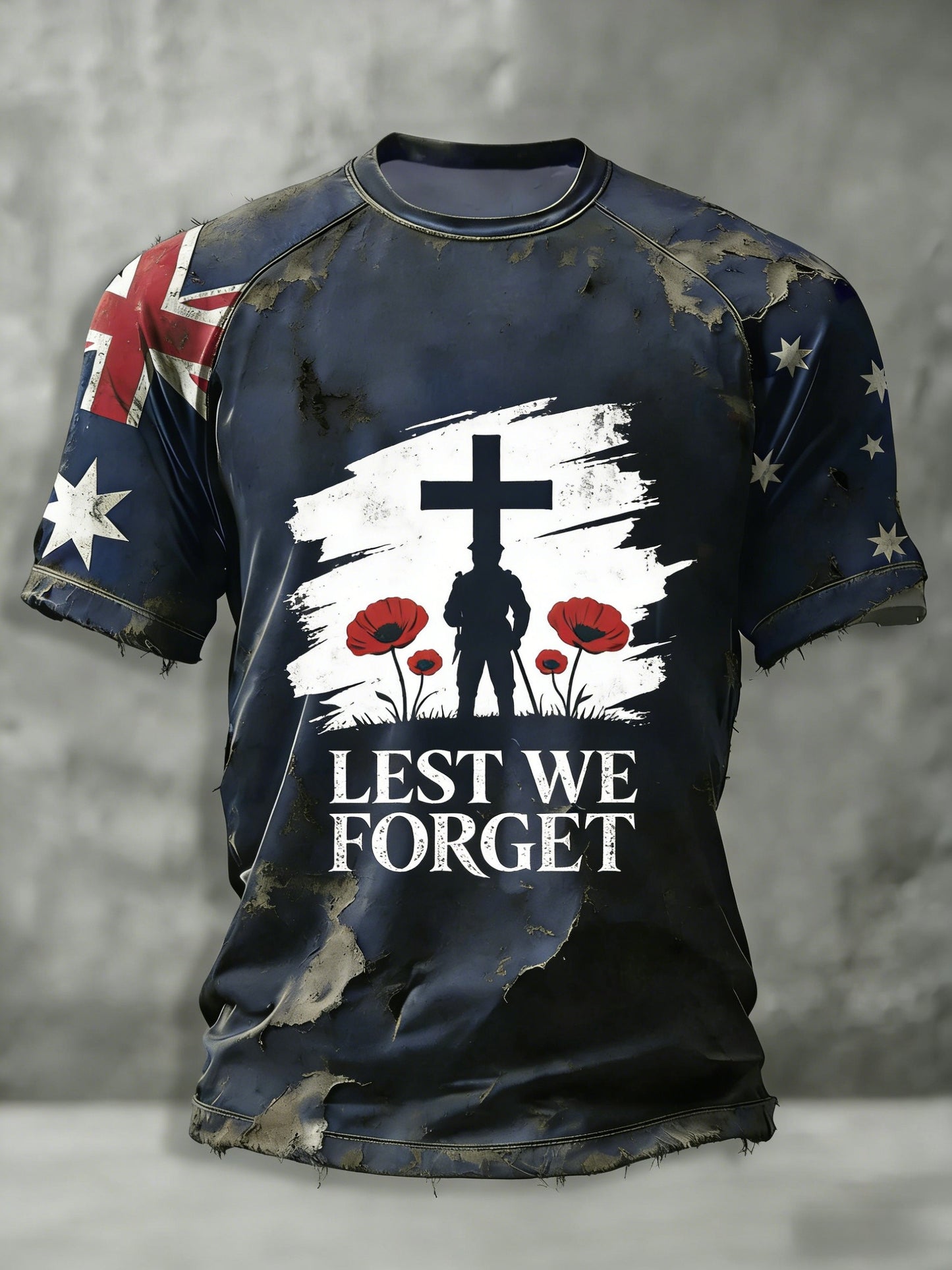 Men's Australia Anzac Day Lest We Forget Short-Sleeve T-Shirt