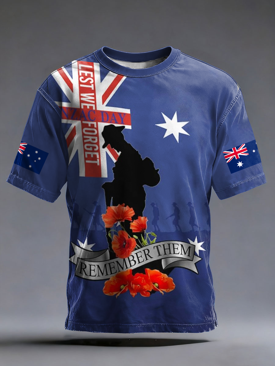 Men's ANZAC Day short sleeves t-shirt