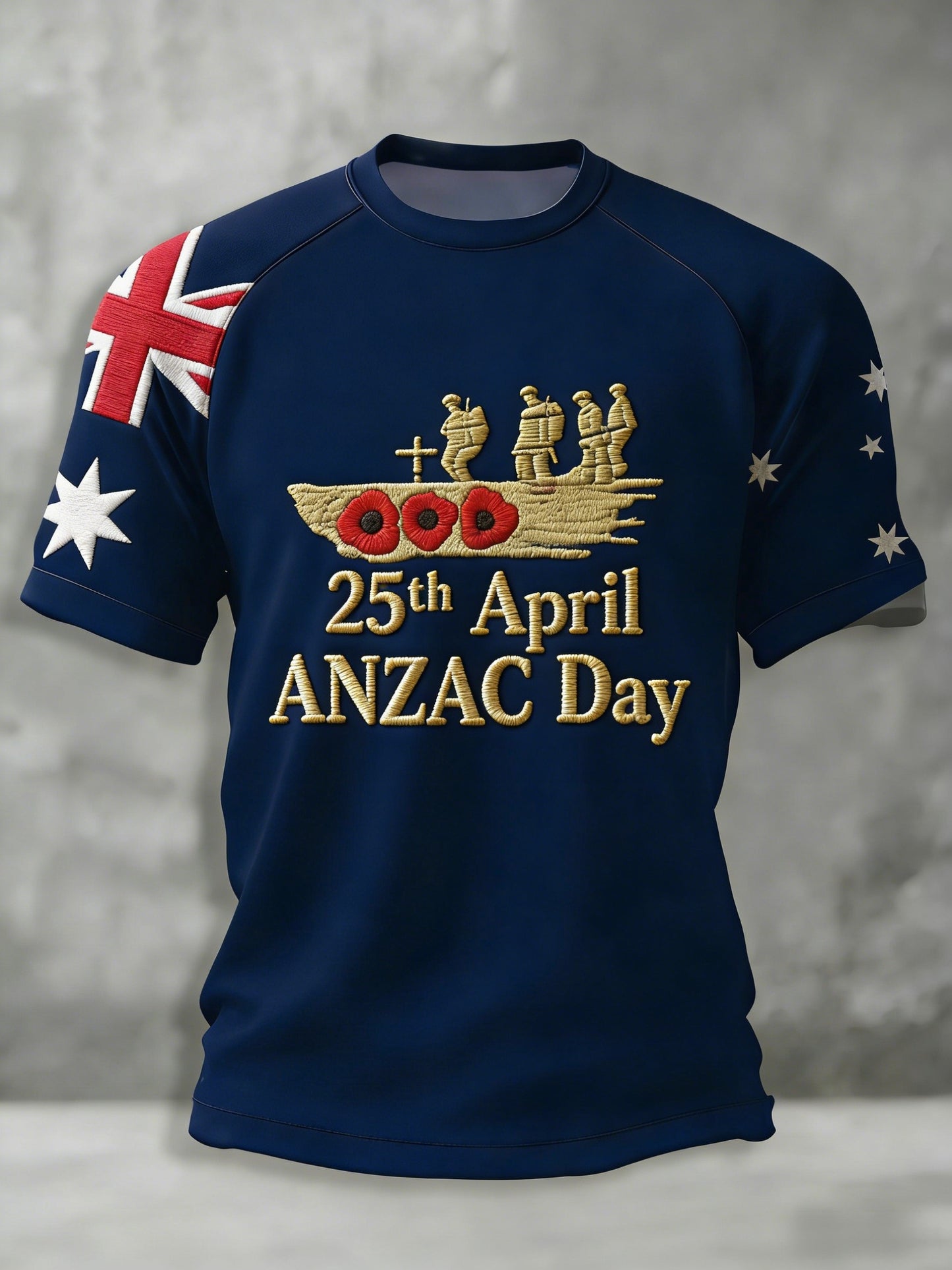 Men's Australia Anzac Day Lest We Forget Short-Sleeve T-Shirt