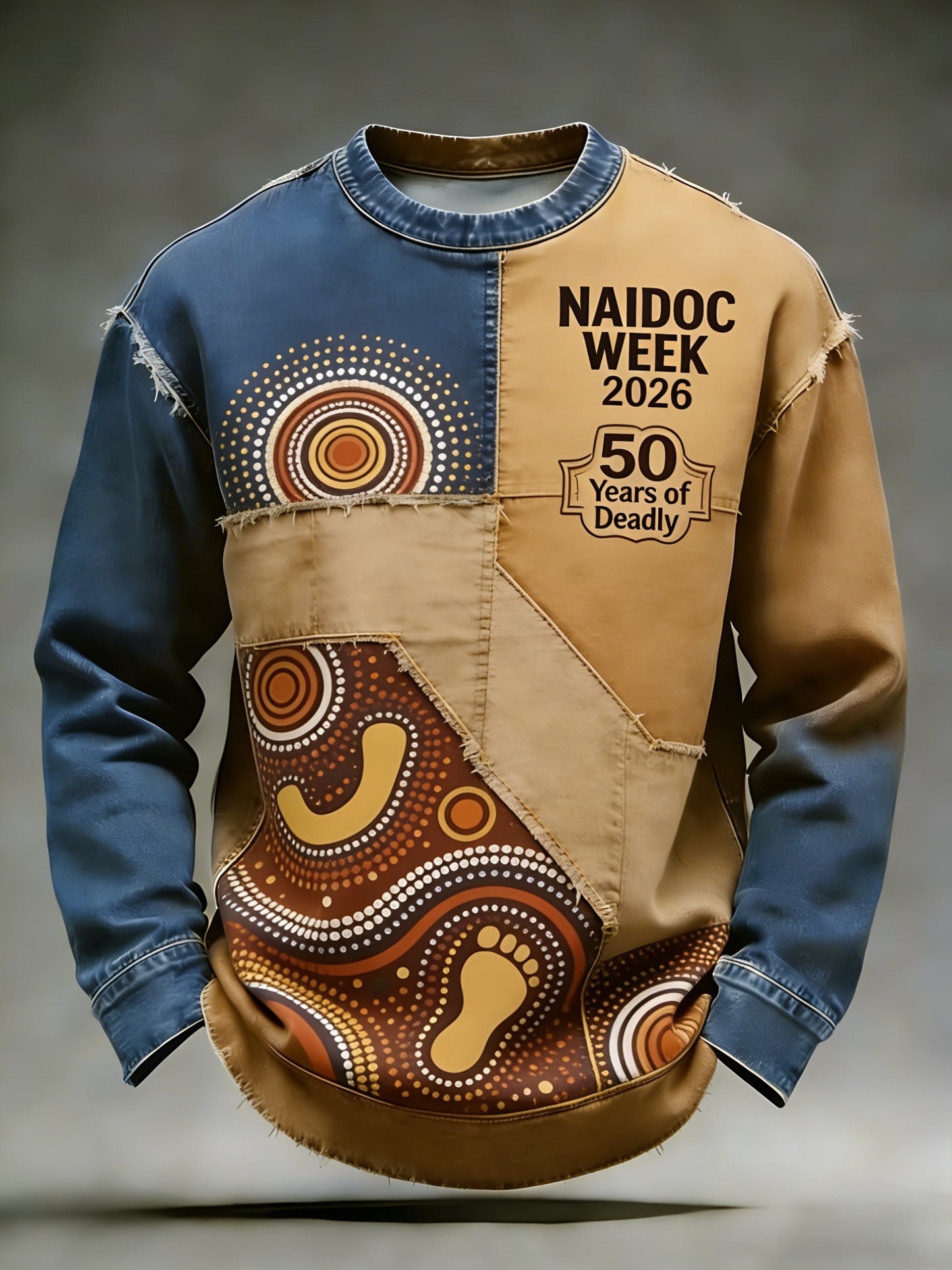 Men's AU Aboriginal Culture Art NAIDOC Week Printed Casual Tops