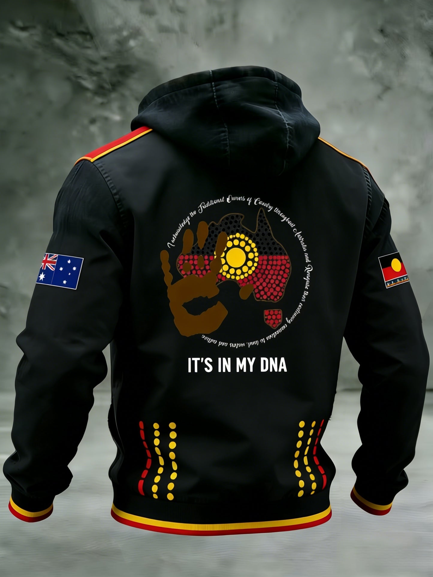 Men's AU Aboriginal Culture IT'S IN MY DNA Hooded Sweatshirt