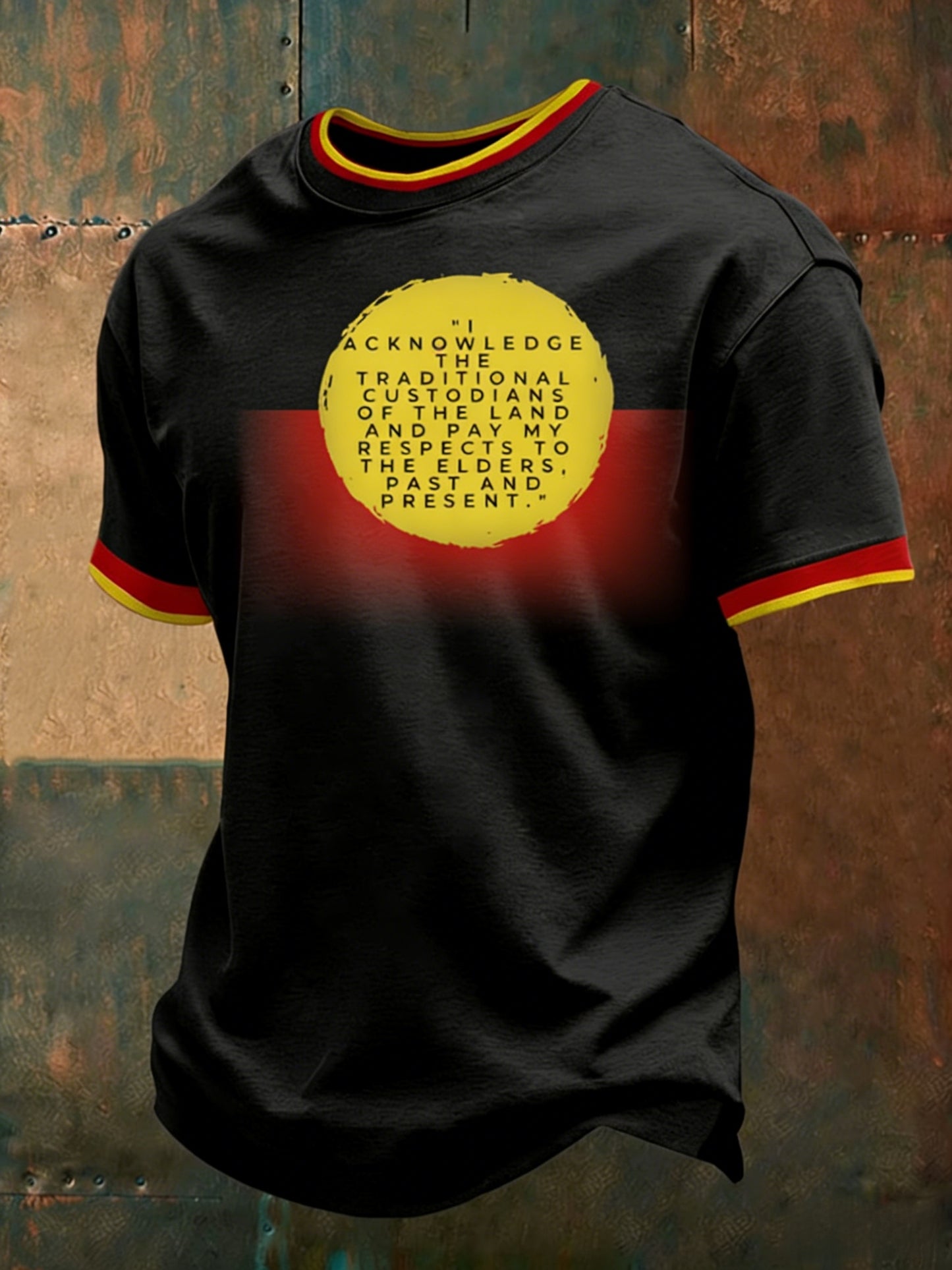 Men's AU Aboriginal Culture Printed Short-Sleeve T-Shirt