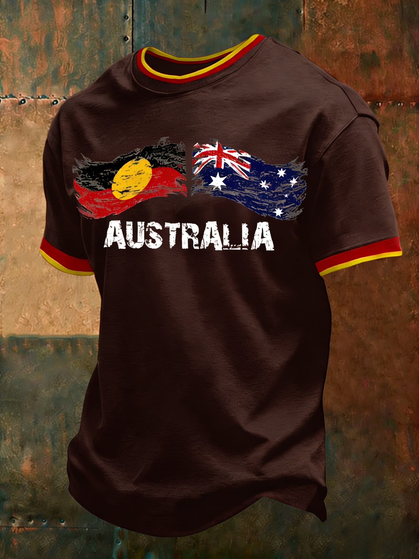 Men's AU Aboriginal Culture Art NAIDOC Week Printed Casual Tops