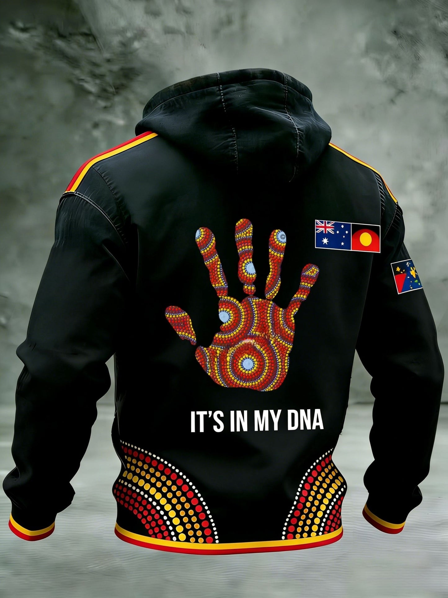 Men's AU Aboriginal Culture IT'S IN MY DNA Hooded Sweatshirt