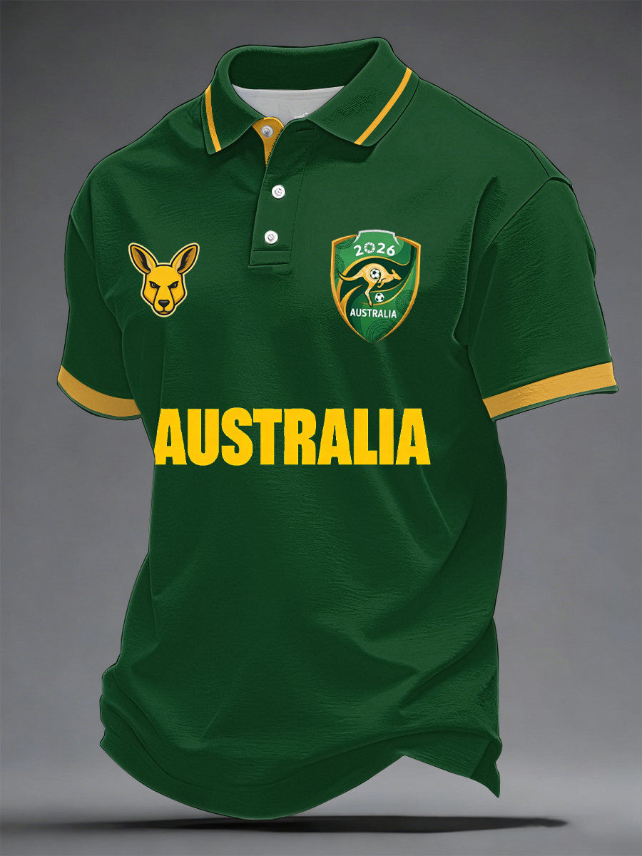 Men's Australian football Lover polo shirt