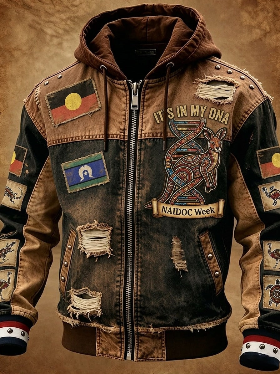 Men's AU Aboriginal Culture IT'S IN MY DNA Hooded Sweatshirt