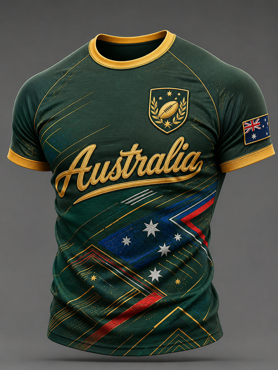 Men's Australian Football Short Sleeve T-Shirt
