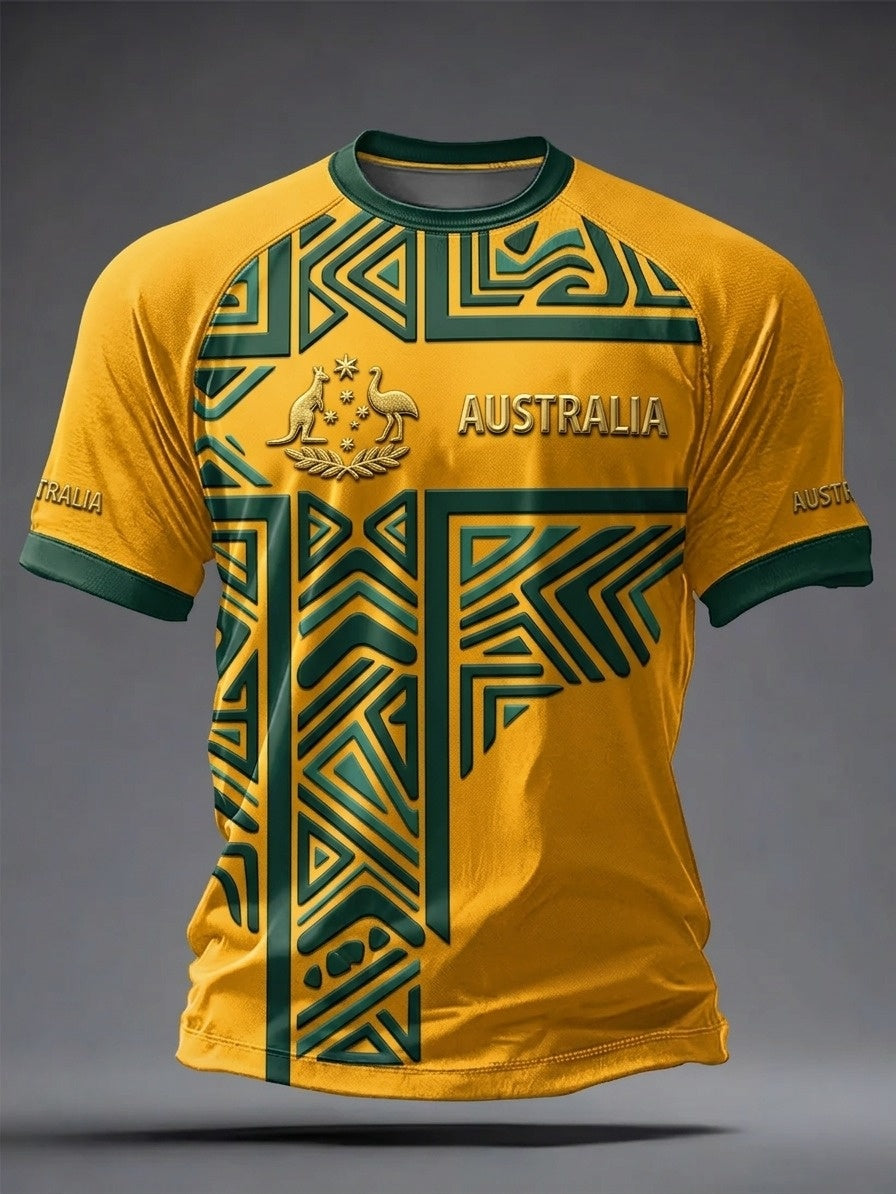Men's Australian Football lovers short sleeves t-shirt