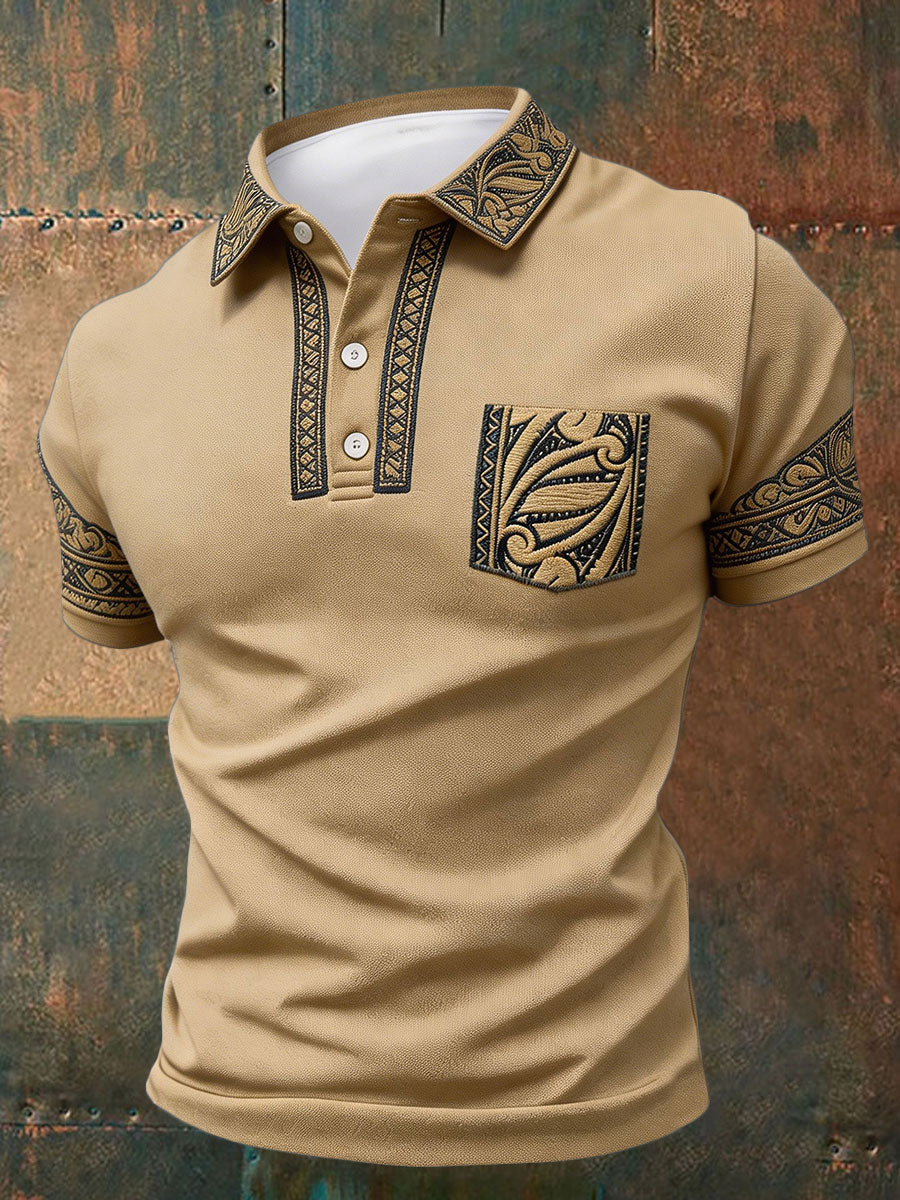 Men's NZ Maori Art Kia Kaha Printed Casual Tops