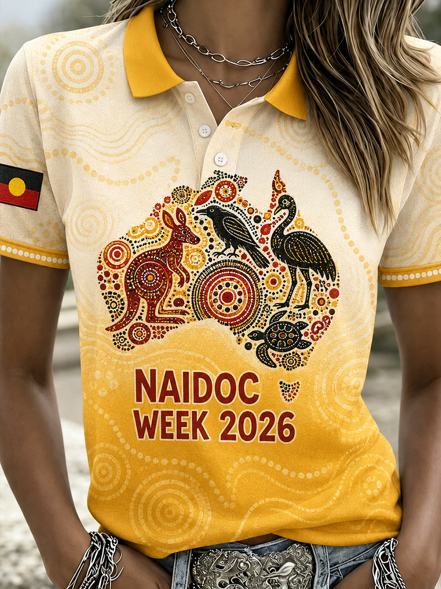 Women's Naidoc Weeks Australia Polo T-Shirt